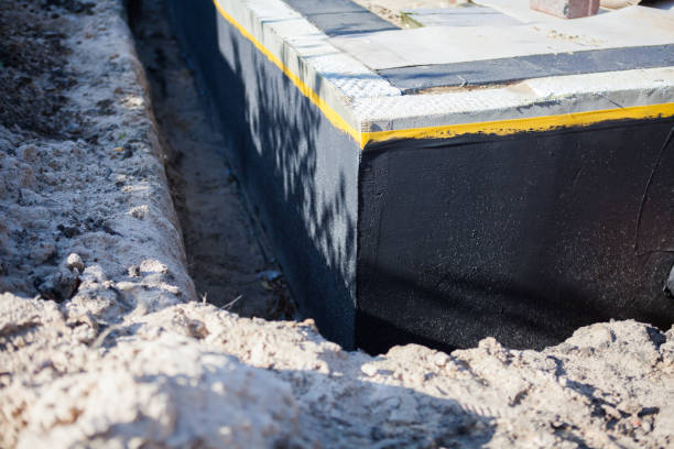 Residential Interior Drainage System installation at a Plymouth, MI home by SJ Waterproofing Pros